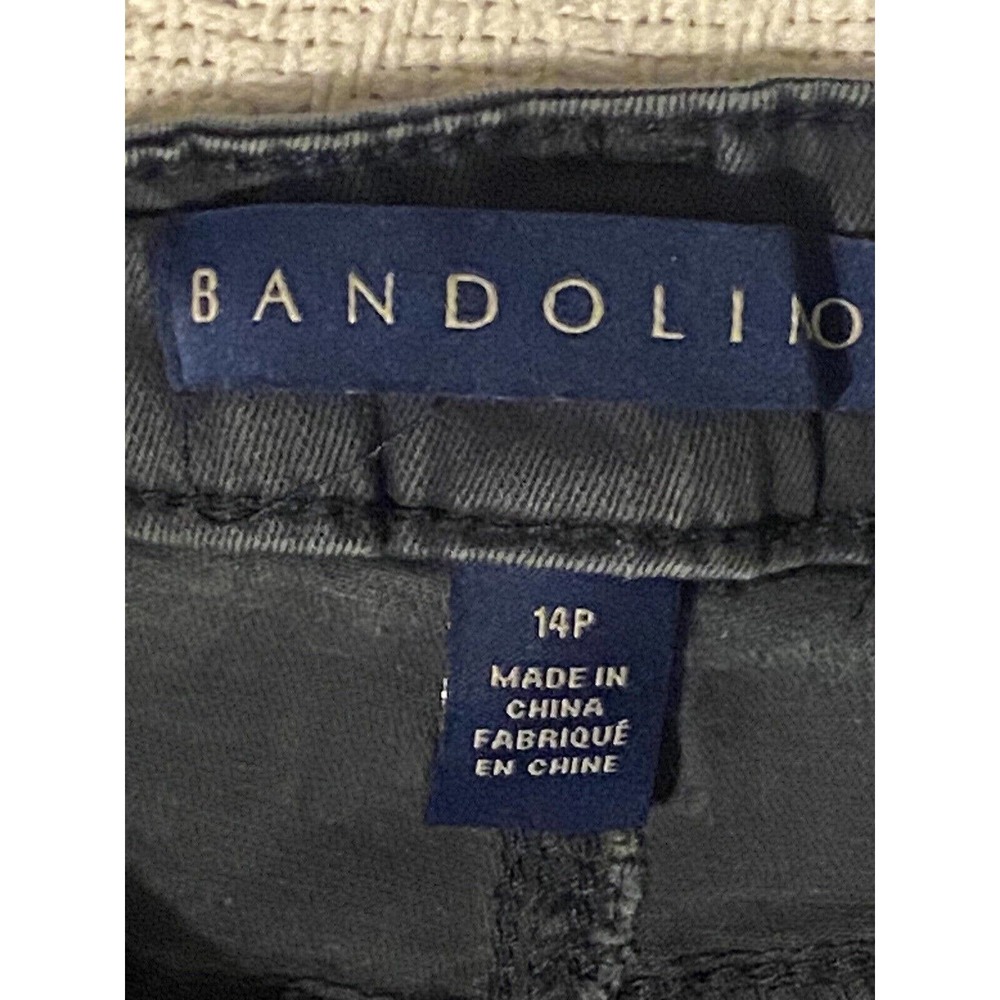 Bandolino Missy Straight Leg Womens Size 14 Petite Black Jeans - Picture 3 of 16